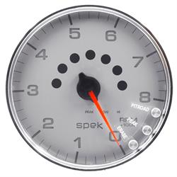 Auto Meter P23821 Spek-Pro Tachometer, 5, 0-8,000 RPM, Domed Lens