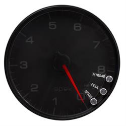 AutoMeter P23832 Spek-Pro Tachometer, 5, 0-8,000 RPM, Domed Lens