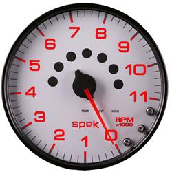 Auto Meter P23912 Spek-Pro Tachometer, 5, 0-11,000 RPM, Domed Lens