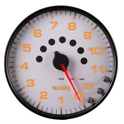 Auto Meter P23912 Spek-Pro Tachometer, 5, 0-11,000 RPM, Domed Lens