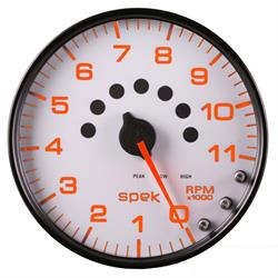 Auto Meter P23912 Spek-Pro Tachometer, 5, 0-11,000 RPM, Domed Lens