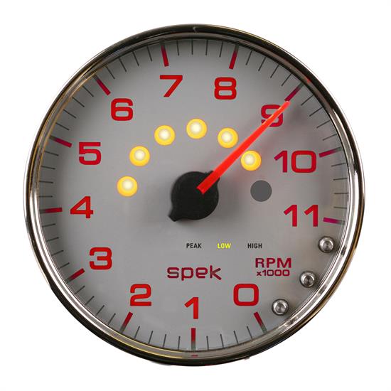 Auto Meter P23921 Spek-Pro Tachometer, 5, 0-11,000 RPM, Domed Lens