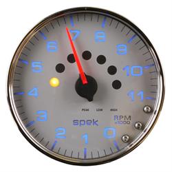 Auto Meter P23921 Spek-Pro Tachometer, 5, 0-11,000 RPM, Domed Lens