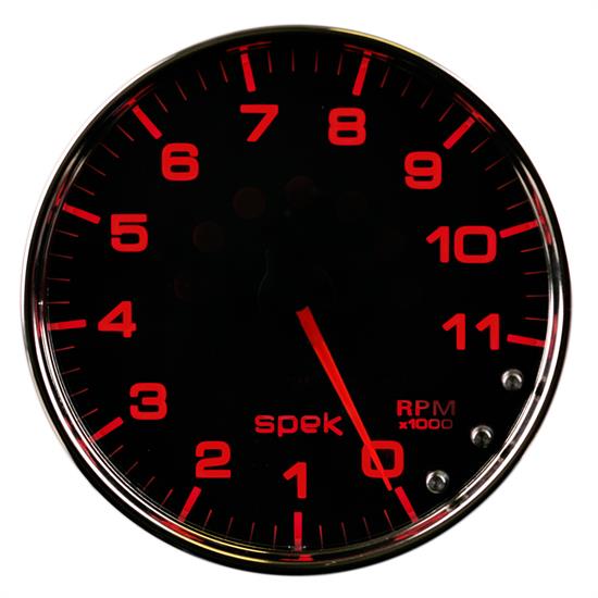 Auto Meter P23931 Spek-Pro Tachometer, 5, 0-11,000 RPM, Domed Lens