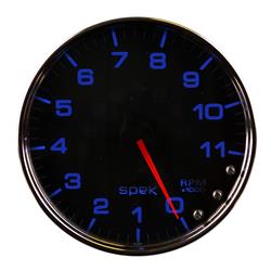 Auto Meter P23931 Spek-Pro Tachometer, 5, 0-11,000 RPM, Domed Lens