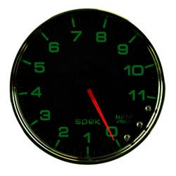 Auto Meter P23931 Spek-Pro Tachometer, 5, 0-11,000 RPM, Domed Lens