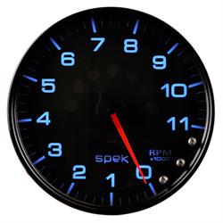 Auto Meter P23932 Spek-Pro Tachometer, 5, 0-11,000 RPM, Domed Lens