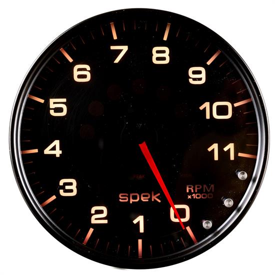 Auto Meter P23952 Spek-Pro Tachometer, 5, 0-11,000 RPM, Domed Lens