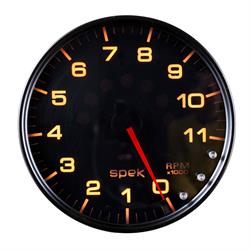 Auto Meter P23952 Spek-Pro Tachometer, 5, 0-11,000 RPM, Domed Lens