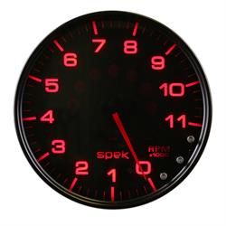Auto Meter P23952 Spek-Pro Tachometer, 5, 0-11,000 RPM, Domed Lens