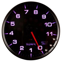 Auto Meter P23952 Spek-Pro Tachometer, 5, 0-11,000 RPM, Domed Lens