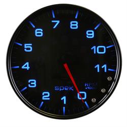 Auto Meter P23952 Spek-Pro Tachometer, 5, 0-11,000 RPM, Domed Lens