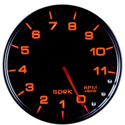 Auto Meter P23952 Spek-Pro Tachometer, 5, 0-11,000 RPM, Domed Lens