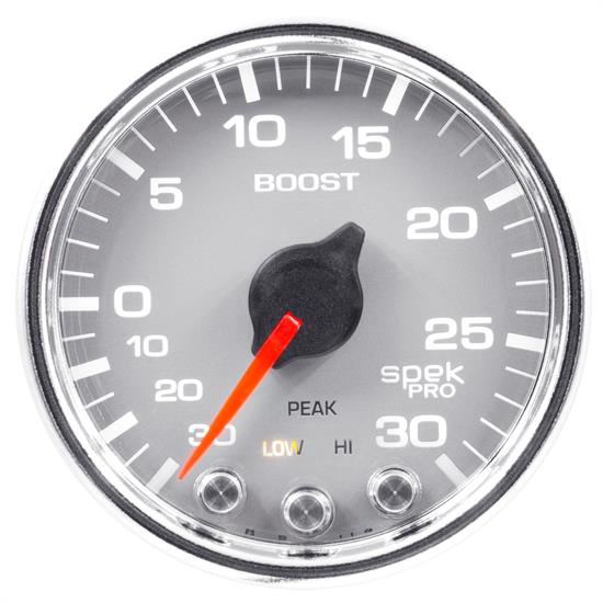 Auto Meter P30221 Spek-Pro Boost/Vacuum Gauge, 2-1/16, 32 PSI, Domed