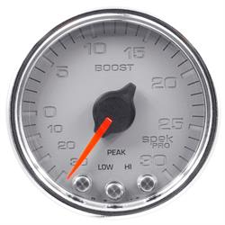 Auto Meter P30221 Spek-Pro Boost/Vacuum Gauge, 2-1/16, 32 PSI, Domed