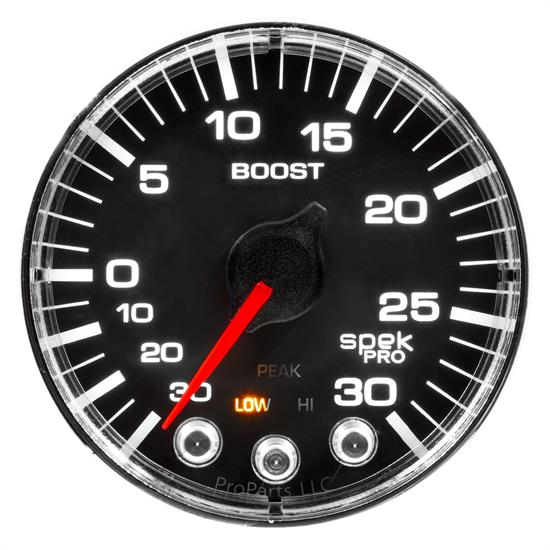 Auto Meter P302318 Spek-Pro Boost/Vacuum Gauge, 2-1/16, 35 PSI, Flat