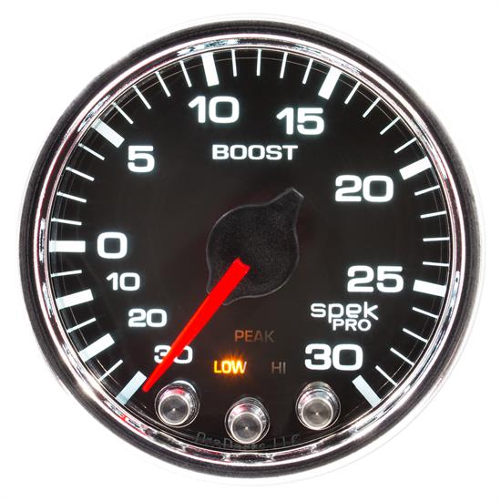 Auto Meter P30231 Spek-Pro Boost/Vacuum Gauge, 2-1/16, 34 PSI, Domed