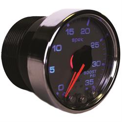 Auto Meter P30321 Spek-Pro Boost Gauge, 2-1/16, 0-35 PSI, Domed Lens