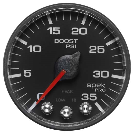 Auto Meter P303328 Spek-Pro Digital Stepper Motor Boost Gauge, 35 PSI