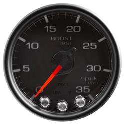 Auto Meter P30332 Spek-Pro Boost Gauge, 2-1/16, 0-35 PSI, Domed Lens