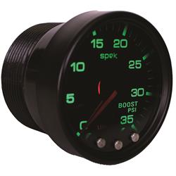 Auto Meter P30352 Spek-Pro Boost Gauge, 2-1/16, 0-35 PSI, Domed Lens
