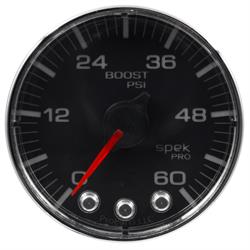 Auto Meter P304318 Spek-Pro Boost Gauge, 2-1/16, 0-60 PSI, Flat Lens