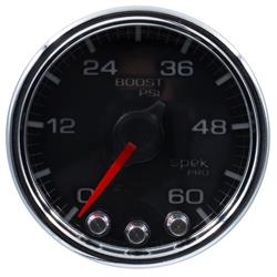 Auto Meter P30431 Spek-Pro Boost Gauge, 2-1/16, 0-60 PSI, Domed Lens