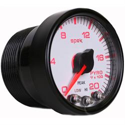 Auto Meter P31012 Spek-Pro Boost/Pyro Gauge, 2-1/16, 0-2000 Deg., Domed