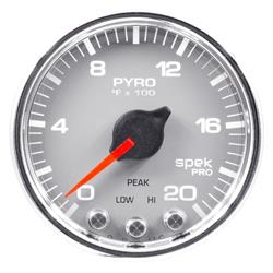 AutoMeter P31021 Spek-Pro Boost/Pyro Gauge,2-1/16,0-2000,Domed