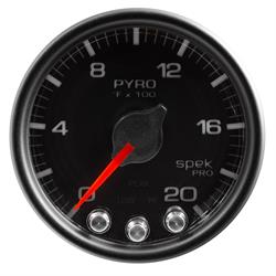 AutoMeter P31032 Spek-Pro Boost/Pyro Gauge,2-1/16,0-2000,Domed