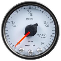 AutoMeter P31212 Spek-Pro Fuel Level Gauge,2-1/16,0-300 Ohm,Domed