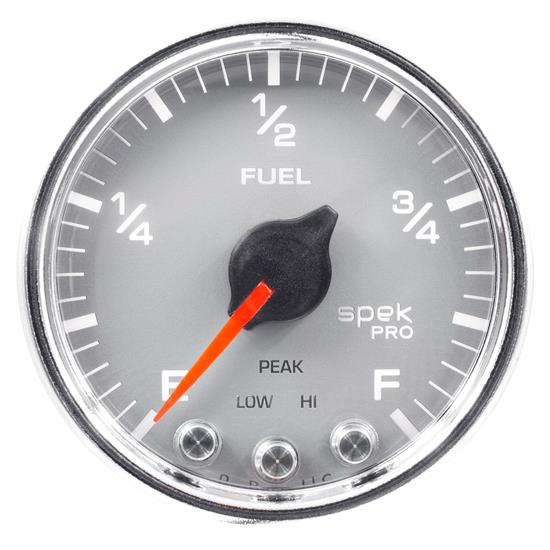 Auto Meter P31221 Spek-Pro Fuel Level Gauge, 2-1/16, 0-300 Ohm, Domed