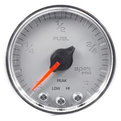 Auto Meter P31221 Spek-Pro Fuel Level Gauge, 2-1/16, 0-300 Ohm, Domed