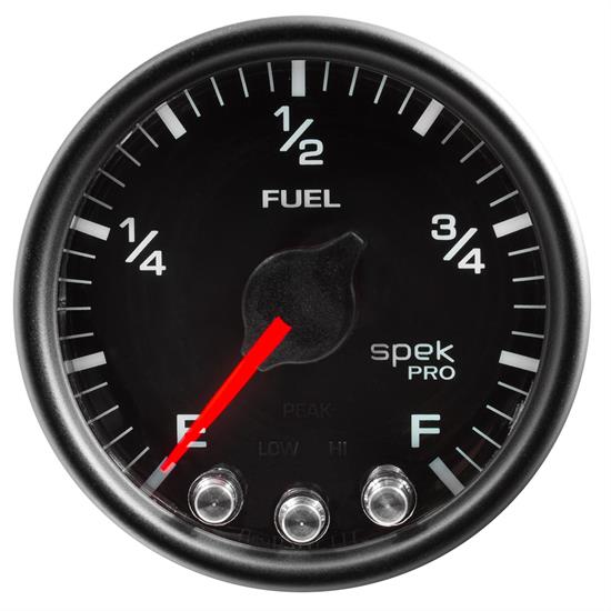 AutoMeter P31232 Spek-Pro Fuel Level Gauge,2-1/16,0-300 Ohm,Domed