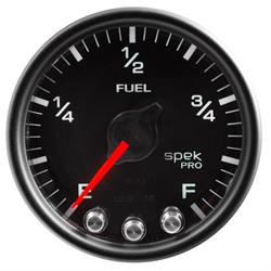 AutoMeter P31232 Spek-Pro Fuel Level Gauge,2-1/16,0-300 Ohm,Domed