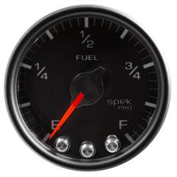 AutoMeter P31232 Spek-Pro Fuel Level Gauge,2-1/16,0-300 Ohm,Domed
