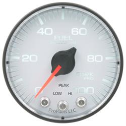 Auto Meter P314128 Spek-Pro Fuel Pressure Gauge, 2-1/16, 0-100 PSI, Flat
