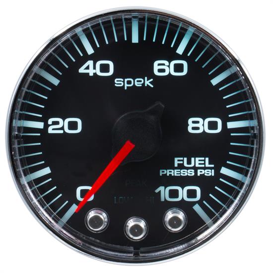 Auto Meter P314318 Spek-Pro Fuel Pressure Gauge, 2-1/16, 0-100 PSI, Flat