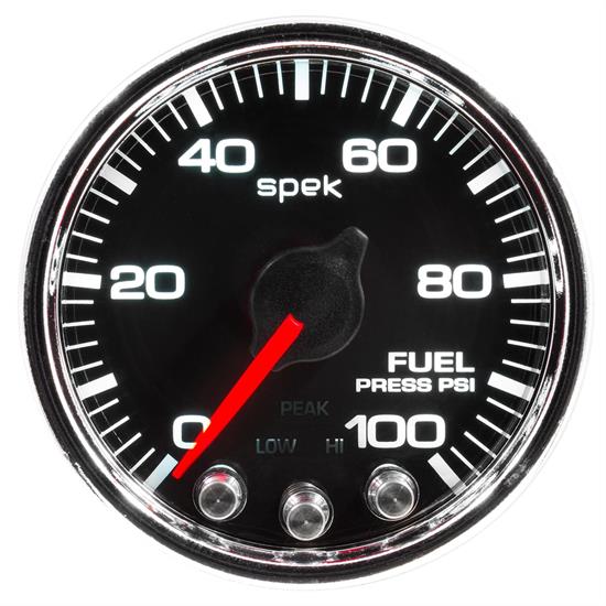 AutoMeter P31431 Spek-Pro Fuel Press. Gauge,2-1/16,0-100,Domed