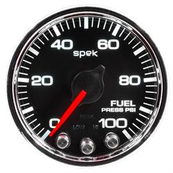 AutoMeter P31431 Spek-Pro Fuel Press. Gauge,2-1/16,0-100,Domed