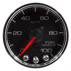 Auto Meter P31431 Spek-Pro Fuel Pressure Gauge, 2-1/16, 0-100 PSI, Domed