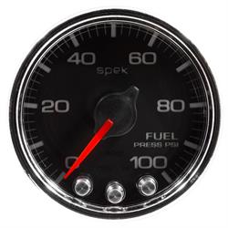 AutoMeter P31431 Spek-Pro Fuel Press. Gauge,2-1/16,0-100,Domed