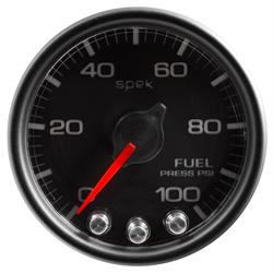 AutoMeter P31432 Spek-Pro Fuel Press. Gauge,2-1/16,0-100,Domed