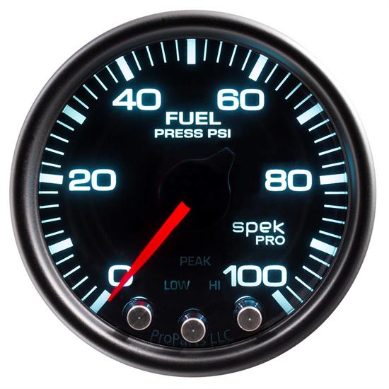 AutoMeter P31452 Spek-Pro Fuel Press. Gauge,2-1/16,0-100,Domed