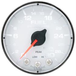 AutoMeter P316128 Spek-Pro Fuel Press. Gauge,2-1/16,0-30 PSI,Flat