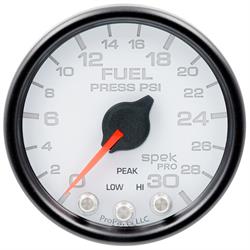 AutoMeter P31612 Spek-Pro Fuel Press. Gauge,2-1/16,0-30 PSI,Domed