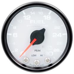 Auto Meter P31612 Spek-Pro Fuel Pressure Gauge, 2-1/16, 0-30 PSI, Domed