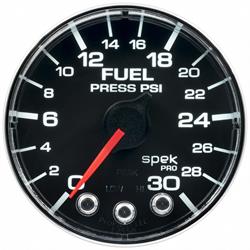 AutoMeter P316318 Spek-Pro Fuel Press. Gauge,2-1/16,0-30 PSI,Flat