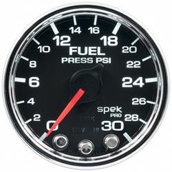 AutoMeter P31631 Spek-Pro Fuel Press. Gauge,2-1/16,0-30 PSI,Domed