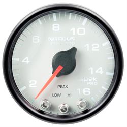 Auto Meter P32012 Spek-Pro Nitrous Gauge, 2-1/16, 0-1600 PSI, Domed